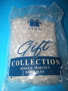 Nuevo de lote antiguo colección Avon 1998 colección de regalo imán jingle ""Snowman"" 4" de alto - Imagen 1 de 3