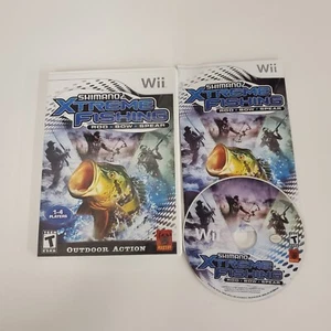 Shimano Xtreme Fishing (Nintendo Wii, 2009) Probado Funciona Manual Completo En Caja Original - Imagen 1 de 2