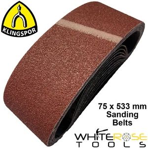 Klingspor Sanding Belts for Belt Sanders 75 x 533mm LS309XH Aluminium Oxide - Picture 1 of 1