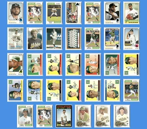 OAKLAND ATHLETICS - Topps Heritage and Allen & Ginter - 34 Card Lot - Picture 1 of 19