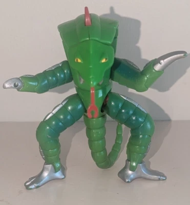 复古 MMPR Power Rangers Pythor 5 英寸人偶 Evil Space Alien 飞镖舌头 1994 — 第 1/4 张图片