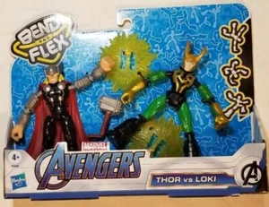 Figuras de acción Hasbro Marvel AVENGERS Bend and Flex Tor vs. Loki - Imagen 1 de 4