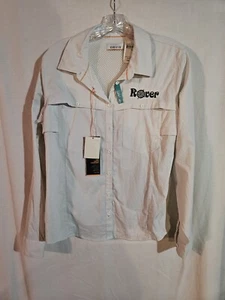 Orvis Women's Open Air Caster Long Sleeve Button Down Shirt In Off White Medium - Picture 1 of 12