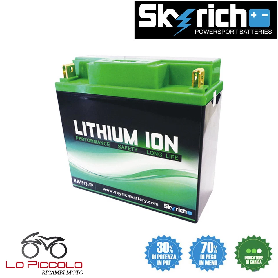 BATTERIA AL LITIO SKYRICH 51913-FP / 12C16A-3B BMW R 80 GS 1981 1982 1983 1984 Foto 1 de 1