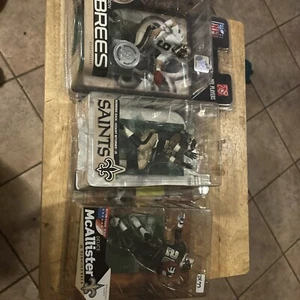 3pc lot mcfarlane figures New Orleans Saints Drew Brees/reggie Bush/mcallister - Picture 1 of 22