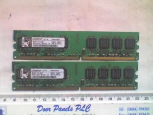 2 x Kingston KVR667D2N5/1G KVR 1GB 667MHz DDR Non-ECC CL5 DIMM Memory - M - Picture 1 of 3