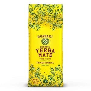 Guayaki Yerba Mate, Organic Traditional Loose Leaf, 16 oz 1 Pound (Pack of 1) - Picture 1 of 6