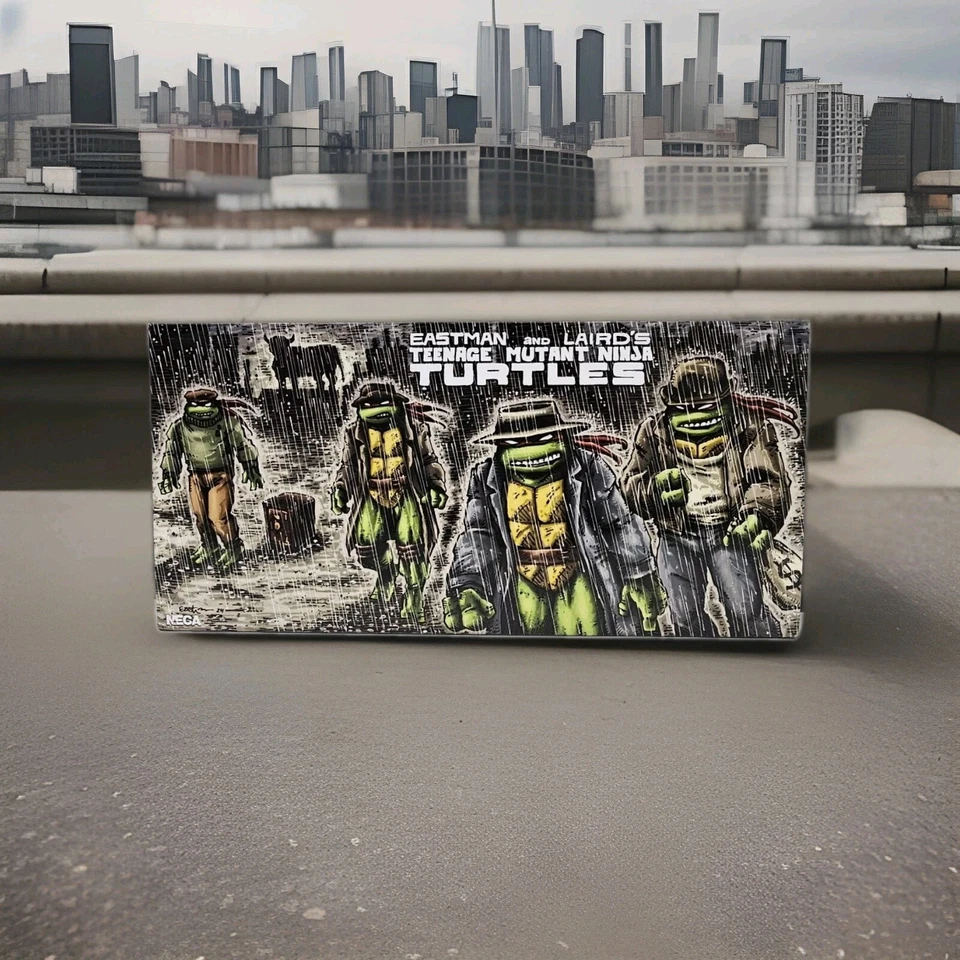 NECA TMNT Gangster Turtles 4-pack Eastman Laird Mirage Comic Haulathon 2025