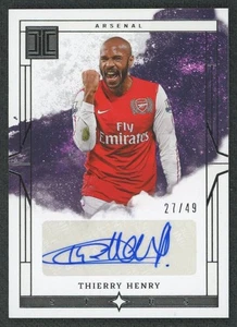 2023-24 Panini Impeccable EPL Thierry Henry #IS-TH Stars Auto /49 - Picture 1 of 2