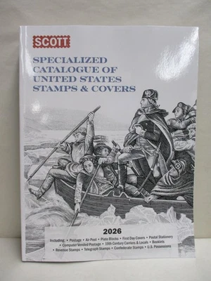 *Nuevo* Catálogo Especializado Scott 2026 de Estampillas y Fundas de Estados Unidos Libro Tapa Blanda Foto 1 de 4