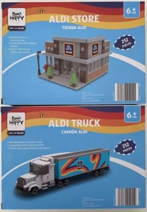 Aldi Truck Bricks & Aldi Store Building Set 212 pieces Camion, Tienda Aldi - NEW - Picture 1 of 4