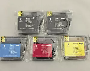 LC61 BK C M Y Inkjet for Brother MFC6890CW 6490CW 5890CN 5490CN 990CW 820CW 5PK - Picture 1 of 1