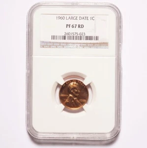 1960 Lincoln Memorial Cent Large Date NGC PF67 RD - Picture 1 of 2