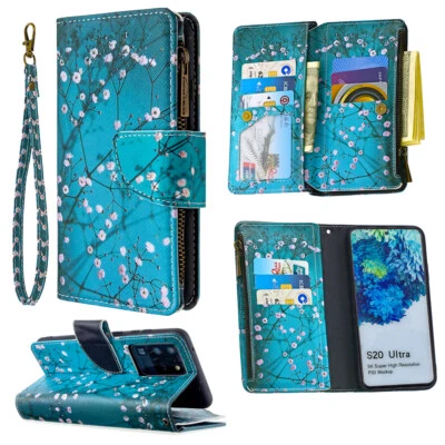 Leather Zip Card Wallet Bag Flip Cover Case For Samsung S24 A02S A32 A42 A52 A72 - Image 1 of 4