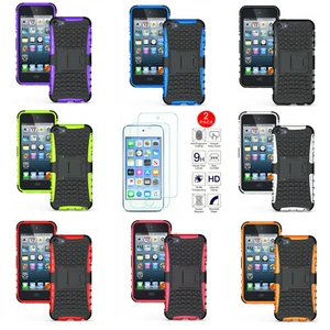 Shock Proof Heavy Duty Armour Stand Case For Apple iPod Touch 7th 6th & 5th Gen - Picture 1 of 35