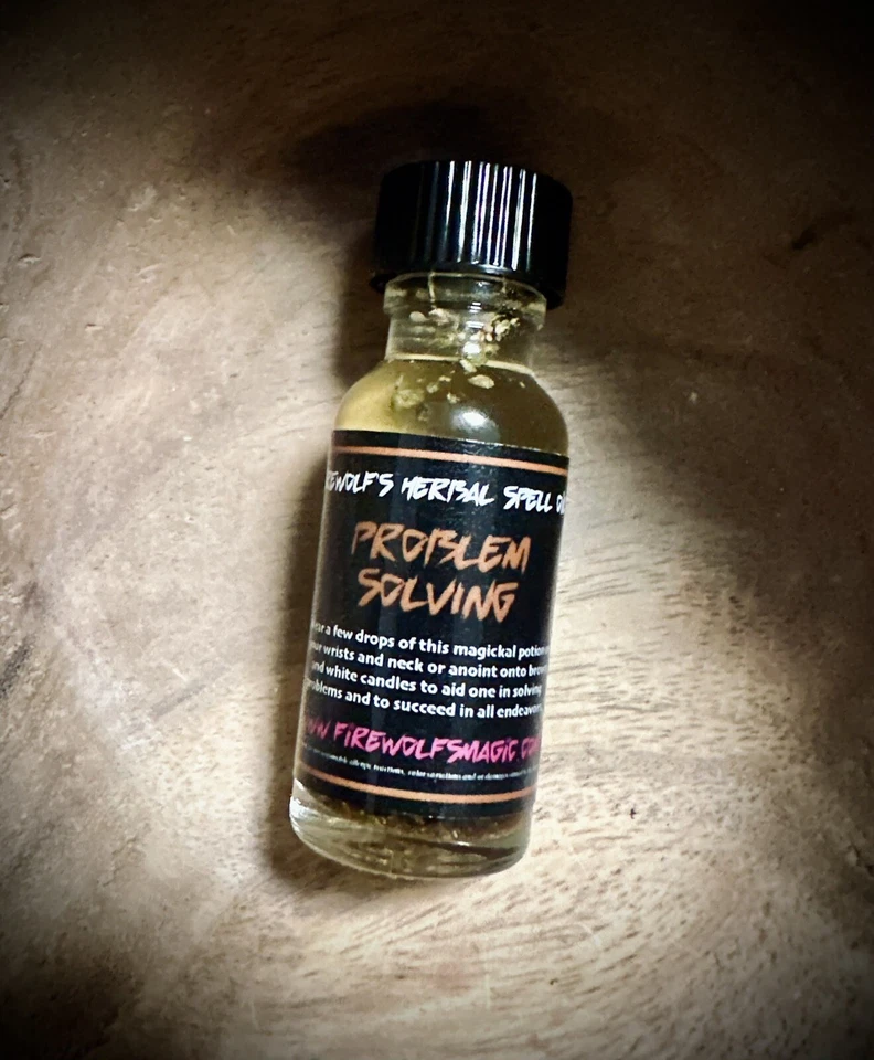 Масло магических заклинаний для решения проблем — ручной работы, органическое, колдовство, викка, худу - Изображение 1 из 1