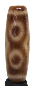 Beautiful Ancient Chung Dzi agate bead size 37.6mm/12.3mm - Picture 1 of 6