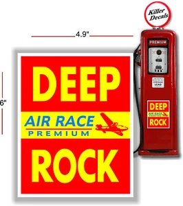 Calcomanía de tanque de aceite bomba de gasolina bomba de gasolina bomba de combustible de 6" deep rock red - Imagen 1 de 1