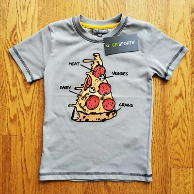 CR SPORTS мальчиков короткий рукав 2T нечеткий дизайн пиццы - Изображение 1 из 4