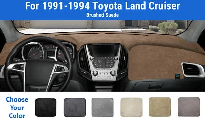 Dashboard Dash Mat Cover for 1991-1994 Toyota Land Cruiser (Brushed Suede) - Image 1 of 4