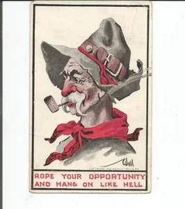 BERNHARDT C. WALL 2 COMIC SIGNIERTE POSTKARTEN 1910, 1911 - Bild 1 von 4