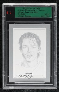 2011-12 ITG Ultimate Memorabilia 11th Edition Silver /62 Joe Sakic HOF