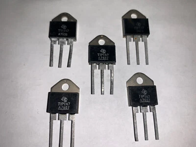 TIP147 PNP Darlington Transistor 100V 10A Texas Instruments Brand New Pack Of 5 - Image 1 of 4