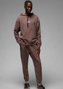 Jordan Paris Saint Germain Pants and Hoodie Set (Size M) Brown Bright Crimson - Picture 1 of 11