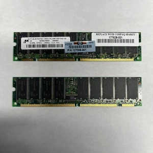 MICRON 512mb RAM , PC133R-333-542-G2 , ECC, REG 127006-041 177628-001 - Picture 1 of 3