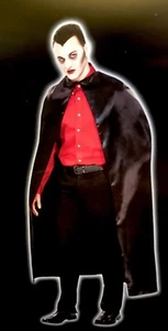 Halloween Vampire Cape - Black - Size: Adult One Size Fits Most - NEW - Picture 1 of 5