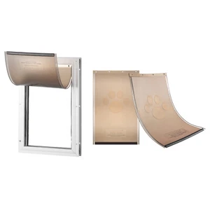 VEVOR Pet Door for Door with Lock and Magnetic Flap System Aluminum Frame S-XL - Picture 1 of 74