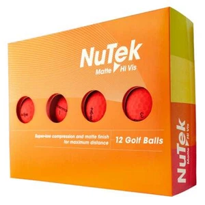 NEW Prosimmon Nutek Golf Balls Matte Red - Picture 1 of 2