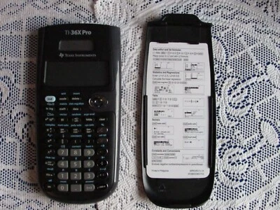 TEXAS INSTRUMENTS TI-36X PRO SCIENTIFIC GRAPHING CALCULATOR W COVER WORKS EUC  - Image 1 of 4
