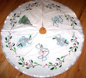 GONNA ALBERO DI NATALE RICAMATA CREATIONS BY ANNE DANZA DELLA FATA DELLA PRUGNA ZUCCHERO - Foto 1 di 5