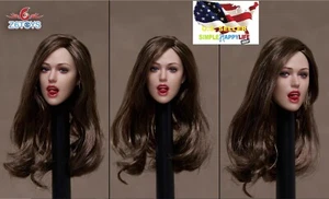 1/6 female Head Sculpt Moveable Eye For 12" Female Figure Phicen ZC009 A ❶USA❶ - Picture 1 of 4