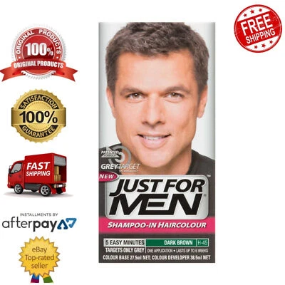 Just for Men Shampoo Grey Care in Haircolour Mess-Free Formula Dark Brown - image 1 of 2