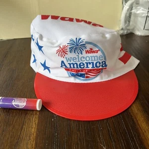WAWA WELCOME AMERICA 2024 Philadelphia SET Painters Cap Hat & Lip Balm USA SWAG - Picture 1 of 6