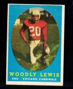 1958 TOPPS Woodley Lewis #82 Chicago Cardinals  Crease Free EX+ - Picture 1 of 2