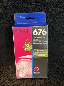 Cartuccia di inchiostro Epson 676 XL magenta T676XL320 data originale: 2025 - Foto 1 di 3