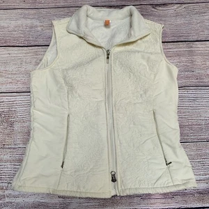 Lucy Women’s Full Zip Fleece Lined Vest Ivory/ Cream Size Small - Picture 1 of 7