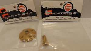 HTF Sportwerks SWK9105 Pinion/ SWK9075 Ring Gear :Titanium Nitride Mayhem ST NIB - Picture 1 of 1