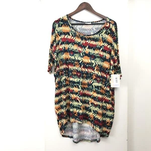 Lularoe Irma Tunika Top Mehrfarbig Muster Größe M Medium Neu mit Etikett - Bild 1 von 4