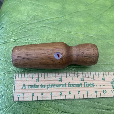 Vintage Sprig Or Teal Or Wood Duck Whistle Walnut Italy One Piece - Image 1 of 4