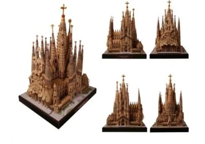 Nuevo Hágalo Usted Mismo España Sagrada Familia Modelo 3D Papeles Famoso Edificio Puzzle Kit Foto 1 de 4