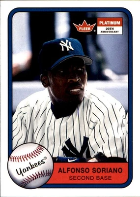 Alfonso Soriano 2001 Fleer Platinum #46 Yankees FREE SHIPPING AutographDen - Image 1 of 2