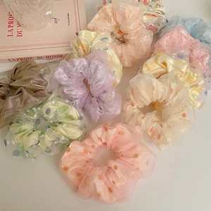 1Pc Random Mesh Scrunchies Hair Rope Hair Accessories Ties Elastic Hair Bands AY - Picture 1 of 7