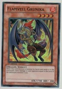 Flamvell Grunika - HA02-EN015 - Super Rare - Unlimited Edition Moderately Played - Picture 1 of 1