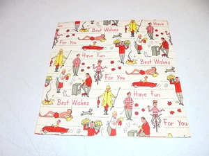 Papel de envolver vintage para el día del padre hoja de regalo SIN EMBALAJE - Imagen 1 de 2