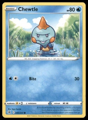 SWSH08: Fusion Strike #080/264 Chewtle - Image 1 of 2