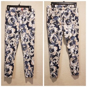 Spanx Jean-ish Leggings al Tobillo Mujer Pequeños Floral Forma Atlética Usar Pantalón - Imagen 1 de 9